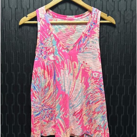 Lilly Pulitzer Jaylynne Racerback Sleeveless Size S Top - Picture 8 of 9